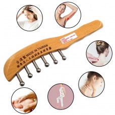 6 Nail Massage Comb for Head Neck Acupuncture Circulation Massage Scraping